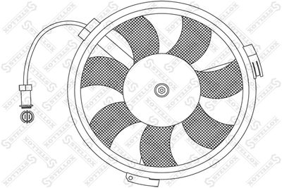 Fan, engine cooling STELLOX 29-99013-SX