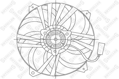 Fan, engine cooling STELLOX 29-99278-SX