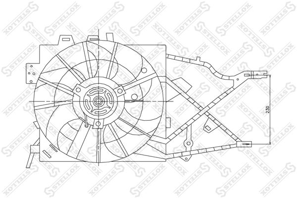 STELLOX 29-99304-SX Fan, engine cooling