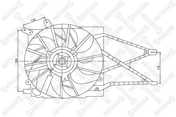 STELLOX 29-99321-SX Fan, engine cooling