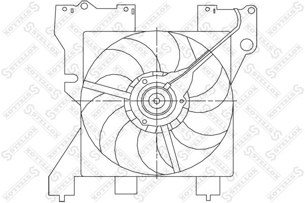 STELLOX 29-99350-SX Fan, engine cooling