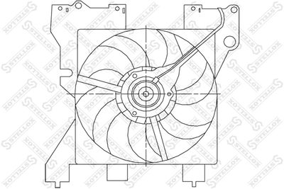 Fan, engine cooling STELLOX 29-99350-SX