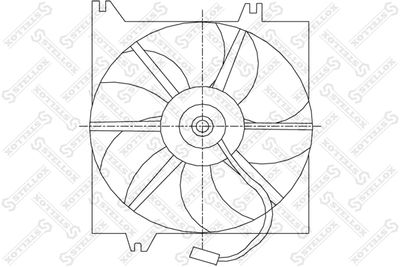 Fan, engine cooling STELLOX 29-99401-SX
