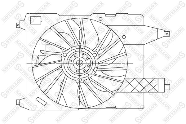 STELLOX 29-99410-SX Fan, engine cooling