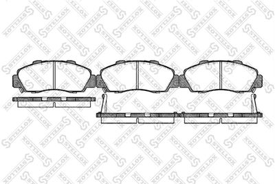 Brake Pad Set, disc brake STELLOX 362 002B-SX