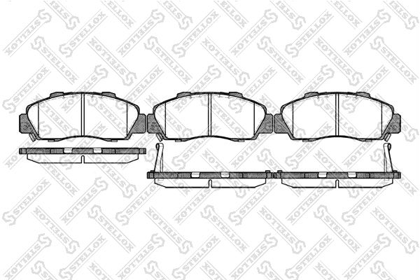 STELLOX 362 032B-SX Brake Pad Set, disc brake