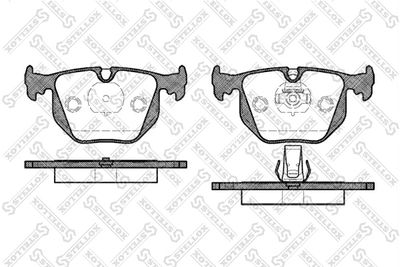 Brake Pad Set, disc brake STELLOX 392 020B-SX