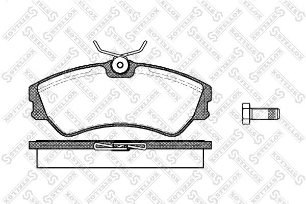 STELLOX 394 000-SX Brake Pad Set, disc brake