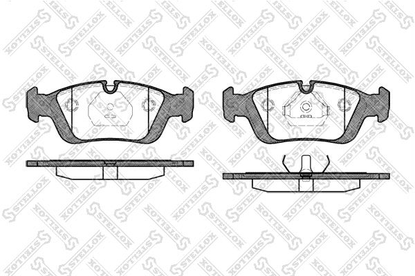 STELLOX 395 000B-SX Brake Pad Set, disc brake