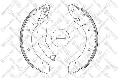 Brake Shoe Set STELLOX 407 100-SX