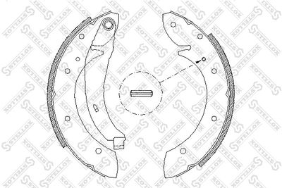 Brake Shoe Set STELLOX 407 102-SX