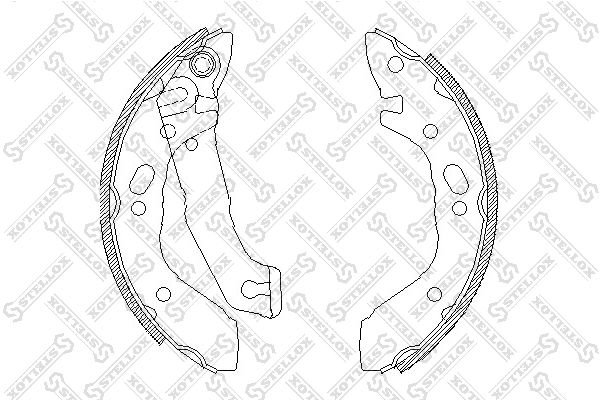 STELLOX 412 100-SX Brake Shoe Set