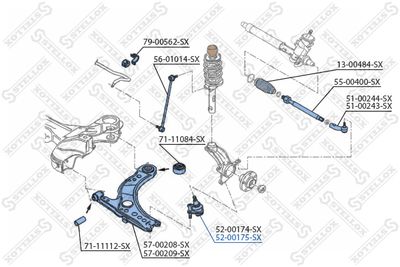 Ball Joint STELLOX 52-00175-SX