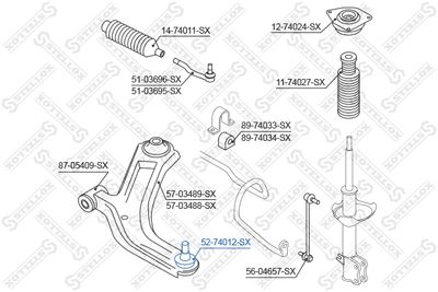 Ball Joint STELLOX 52-74012-SX