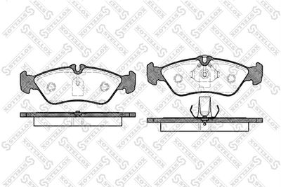 Brake Pad Set, disc brake STELLOX 591 000B-SX