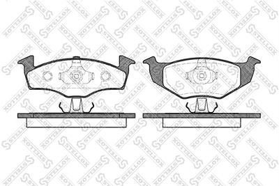 Brake Pad Set, disc brake STELLOX 620 010B-SX