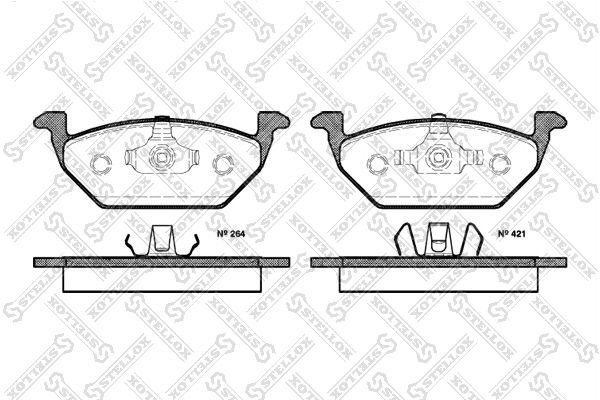 STELLOX 644 020B-SX Brake Pad Set, disc brake