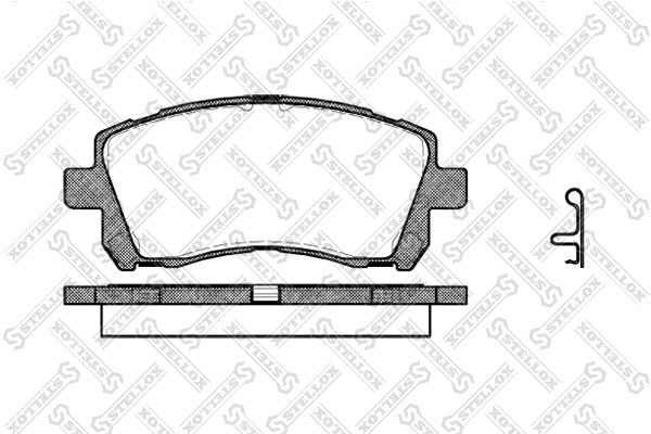 STELLOX 666 002B-SX Brake Pad Set, disc brake