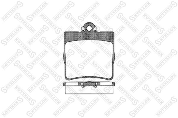 STELLOX 689 000B-SX Brake Pad Set, disc brake