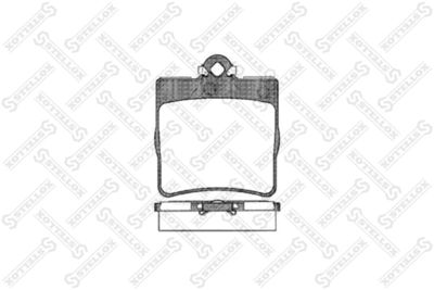 Brake Pad Set, disc brake STELLOX 689 000B-SX