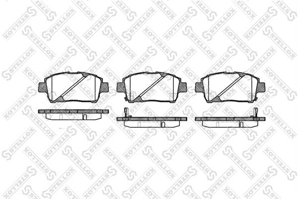 STELLOX 751 002B-SX Brake Pad Set, disc brake