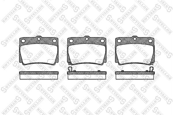 STELLOX 761 002B-SX Brake Pad Set, disc brake