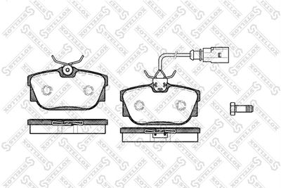 Brake Pad Set, disc brake STELLOX 778 000B-SX