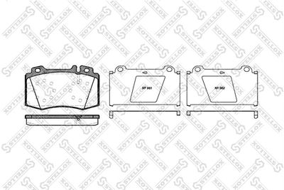 Brake Pad Set, disc brake STELLOX 780 000B-SX