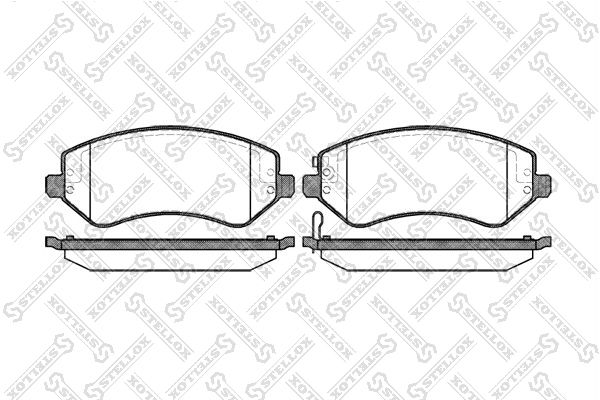 STELLOX 818 002B-SX Brake Pad Set, disc brake