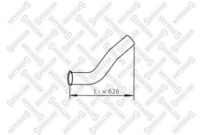 Exhaust Pipe STELLOX 82-03790-SX