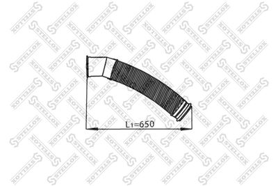 Exhaust Pipe STELLOX 82-03801-SX