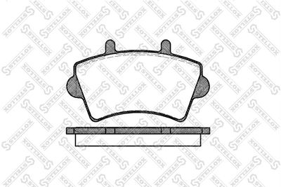 Brake Pad Set, disc brake STELLOX 830 000-SX