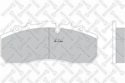 Brake Pad Set, disc brake STELLOX 85-11413-SX