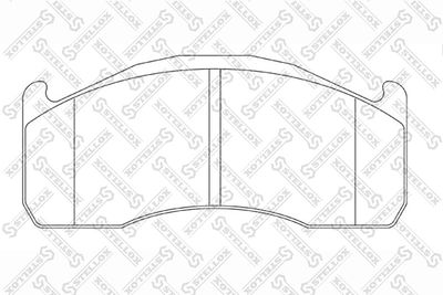 Brake Pad Set, disc brake STELLOX 85-11466-SX