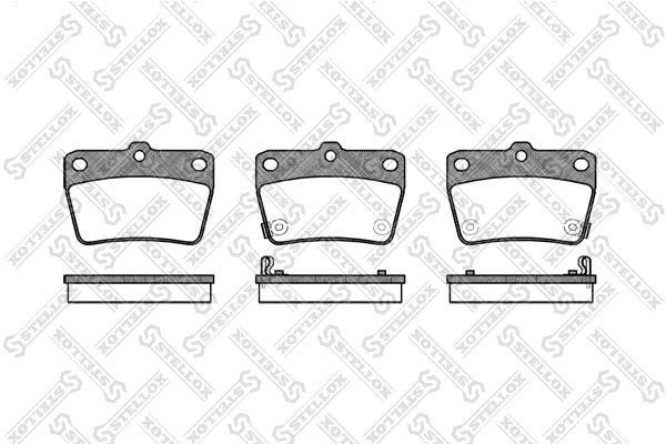 STELLOX 850 002B-SX Brake Pad Set, disc brake