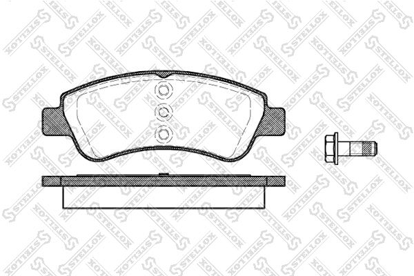 STELLOX 852 000B-SX Brake Pad Set, disc brake