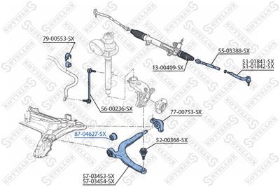 Mounting, control/trailing arm STELLOX 87-04627-SX