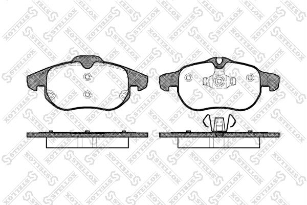 STELLOX 899 000B-SX Brake Pad Set, disc brake