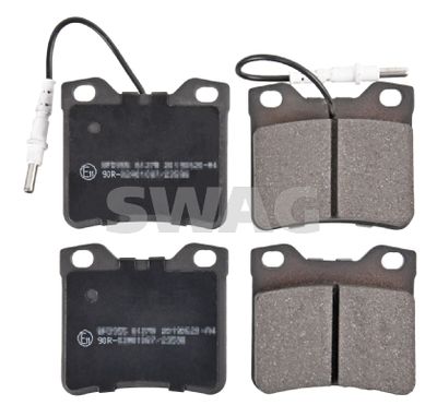 Brake Pad Set, disc brake SWAG 10 91 6173