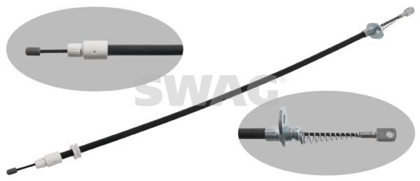 SWAG 10 93 4905 Cable Pull, parking brake