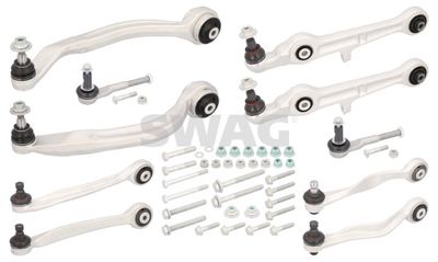 Control/Trailing Arm Kit, wheel suspension SWAG 30 93 9402