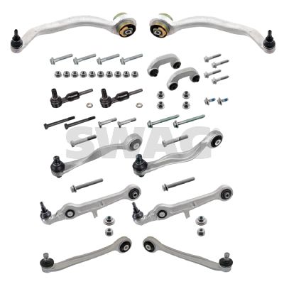 Control/Trailing Arm Kit, wheel suspension SWAG 33 10 3443