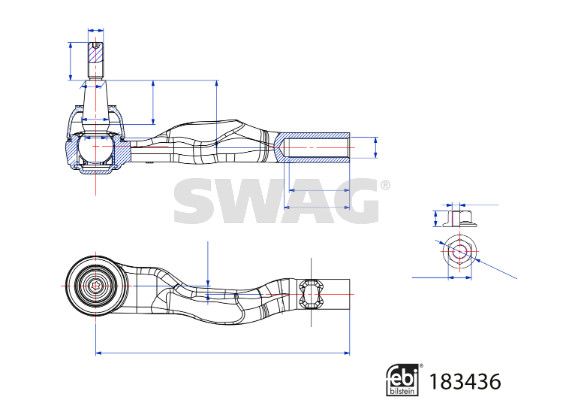 SWAG 33 10 8965 Tie Rod End