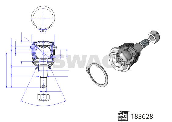 SWAG 33 10 9682 Ball Joint