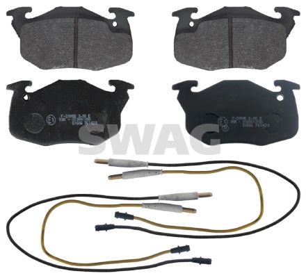 SWAG 62 91 6291 Brake Pad Set, disc brake