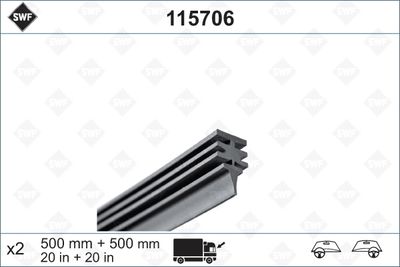 Wiper Blade Rubber SWF 115706