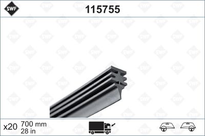 Wiper Blade Rubber SWF 115755