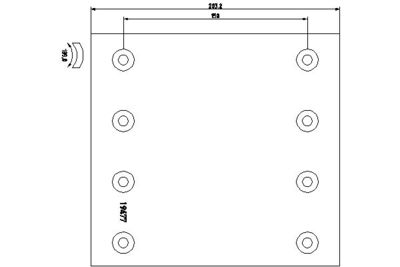 Brake Lining Kit, drum brake TEXTAR 1947707