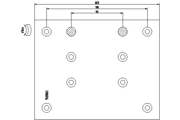 TEXTAR 1949602 Brake Lining Kit, drum brake