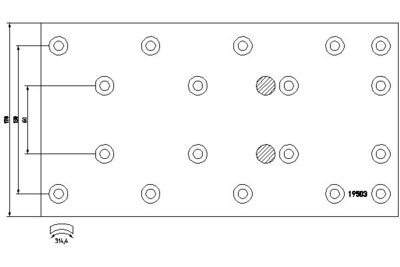 Brake Lining Kit, drum brake TEXTAR 1950307